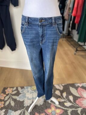 Maurices m jeans mid-rise straight crop in denim blue